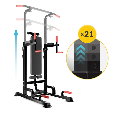 Bară multifuncțională pentru tracțiuni cu tijă și bancă PRO+