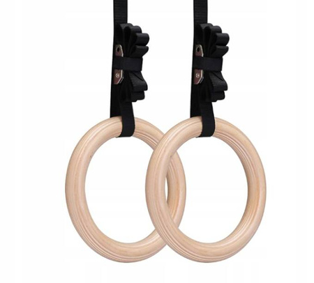 Inele din lemn pentru gimnastică 2 buc.