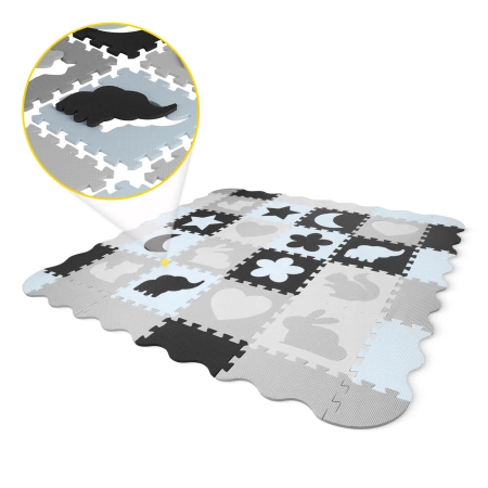 Set de puzzle din spumă 150x150 - „Animale”