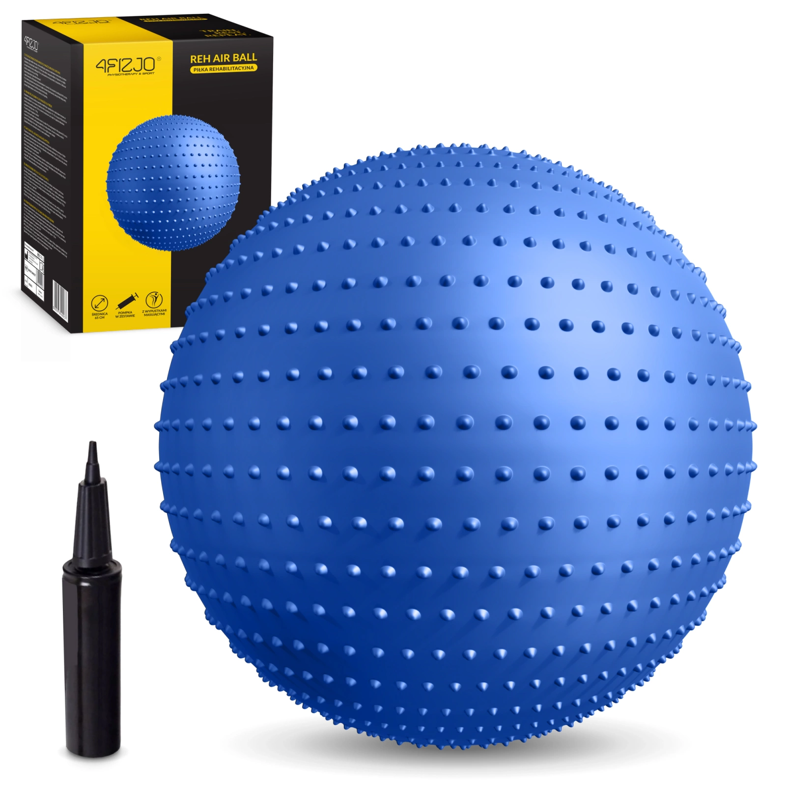 Minge de reabilitare cu proeminențe 65 cm