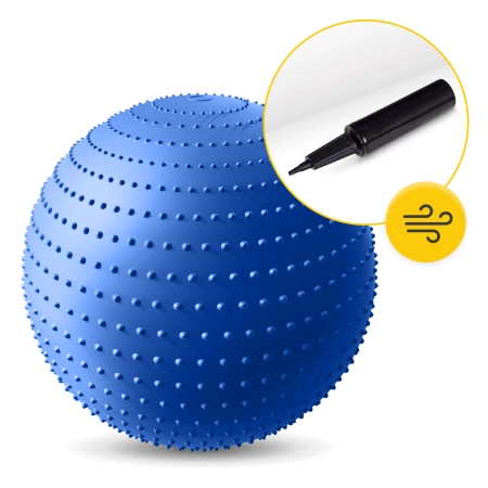 Minge de reabilitare cu vârfuri 65 cm