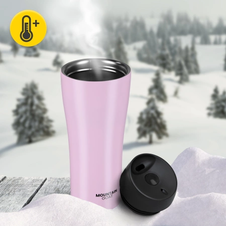 Cana termică Mountain Goat TRAVEL 380 ml roz