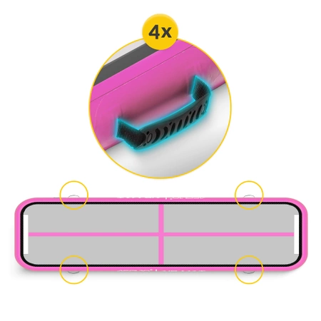 Pistă acrobatică AIR MAT 4 x 1 x 0,15 m