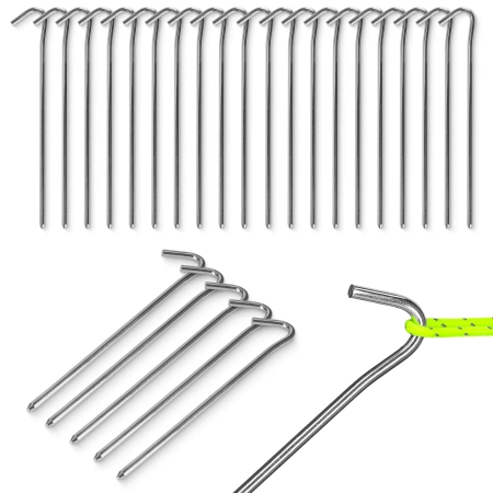 Set de cuie de cort din oțel 20 buc.