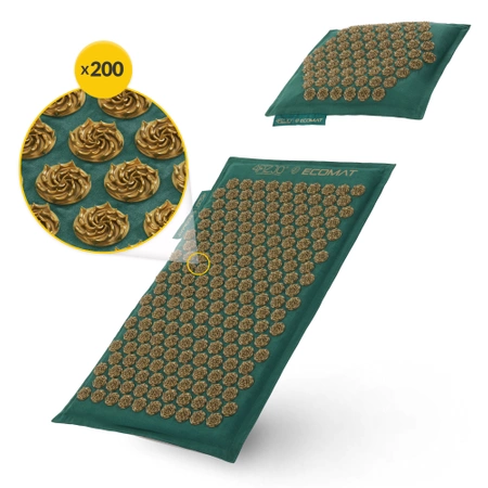 Covoraș de presopunctură ECO cu coji de hrișcă și nucă de cocos