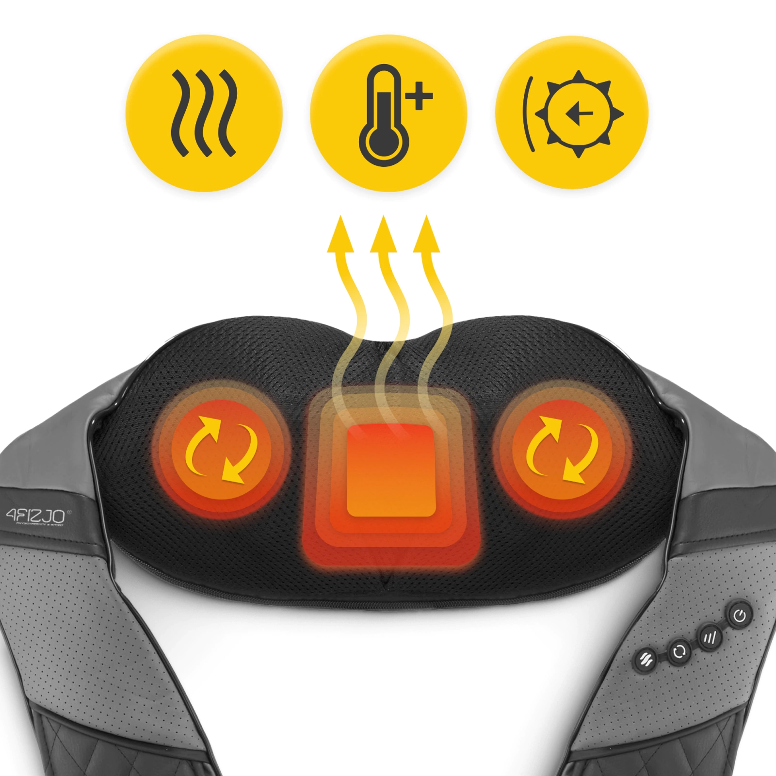 Masaj pentru gât și spate SHIATSU LUXURY+ cu geantă elegantă