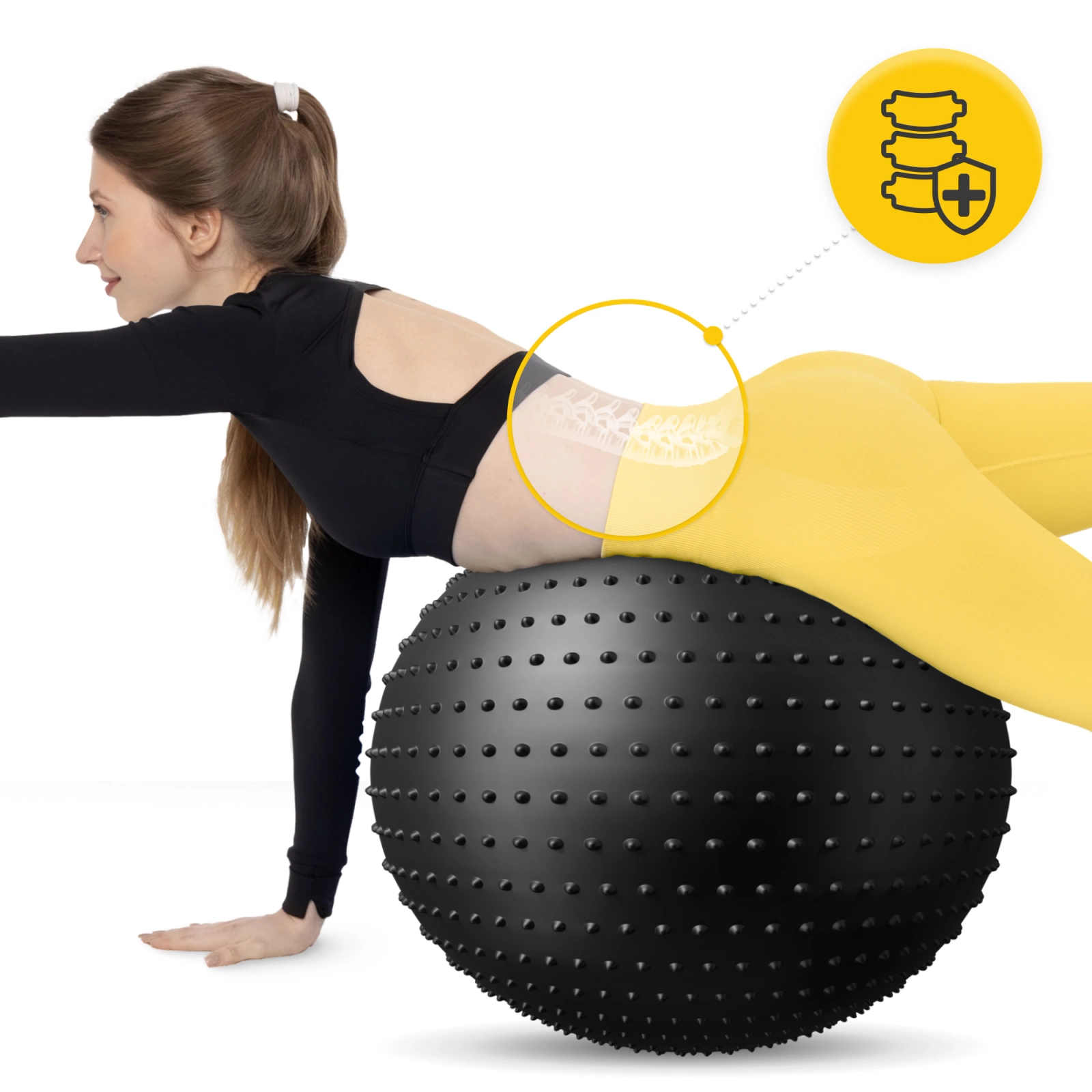 Minge de reabilitare cu proeminențe 65 cm