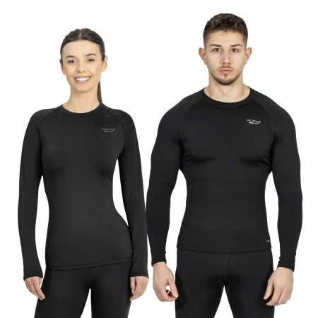 Tricou termic unisex cu mâneci lungi – negru, mărime M