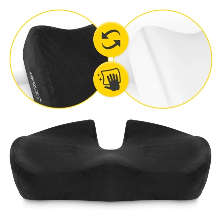 Perna ortopedică PRO pentru scaun negru