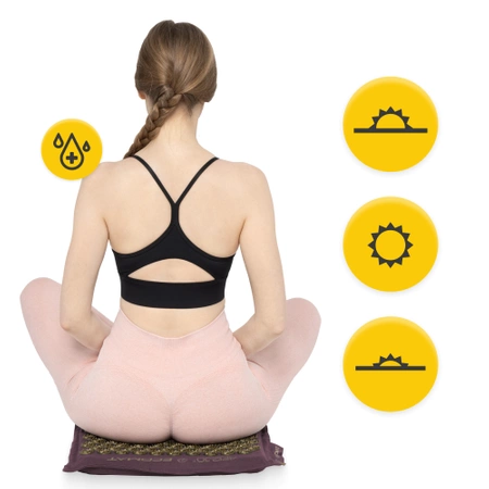 Covoraș de presopunctură ECO cu coji de hrișcă și nucă de cocos