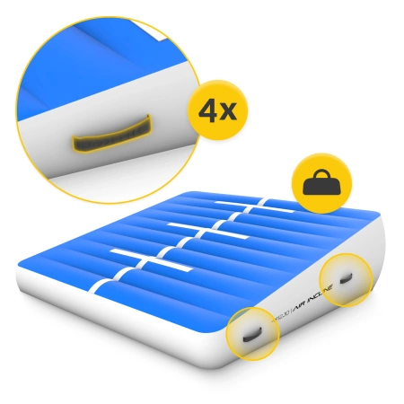 Pistă acrobatică AIR MAT PRO 10 x 2 x 0,3 m + pompă