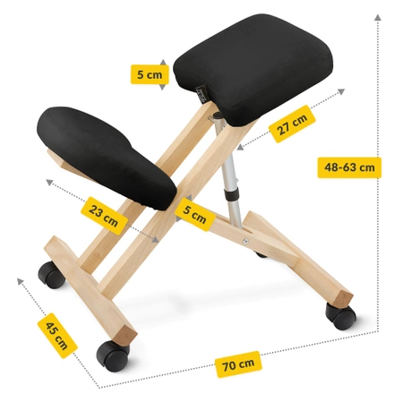 Scaun ergonomic cu suport pentru genunchi