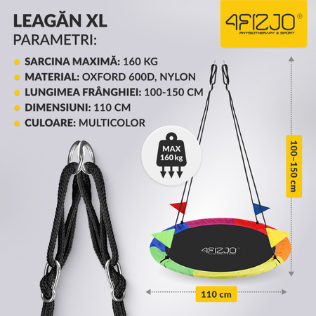 Leagăn de grădină pentru copii XL 110 cm
