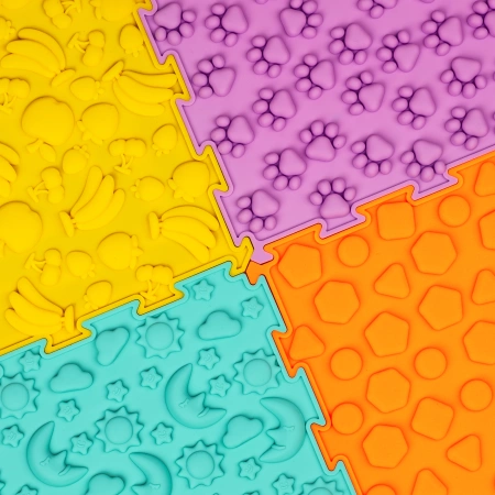 Covoraș ortopedic senzorial pentru copii 4 piese