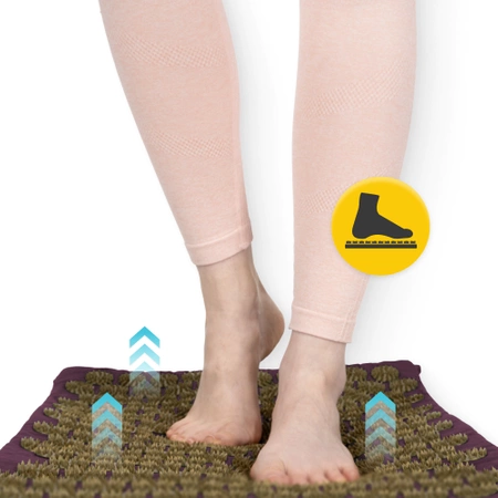 Covoraș de presopunctură ECO cu coji de hrișcă și nucă de cocos