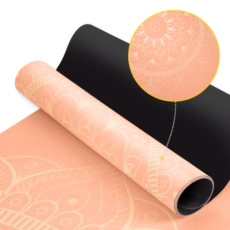 Covora de yoga și exerciții din piele de căprioară 1,5 mm portocaliu