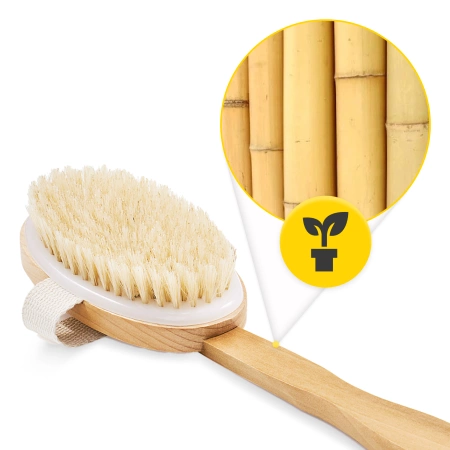 Perie lungă pentru masaj corporal și baie 2 în 1