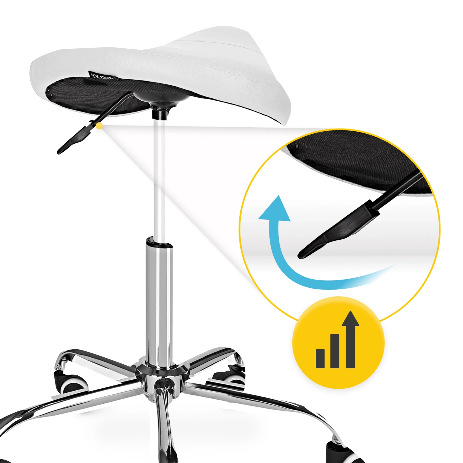 ERGO masaj - scaun pivotant tip șa