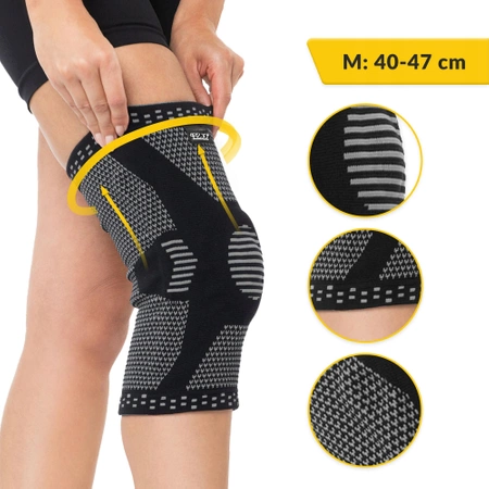 Genunchieră elastică cu stabilizare rotulă M