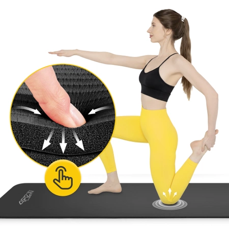 Saltea fitness pentru yoga NBR 1 cm