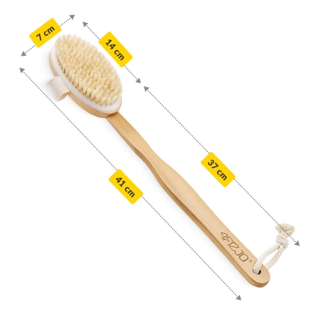 Perie lungă pentru masaj corporal și baie 2 în 1