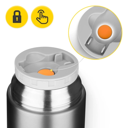 Termos pentru prânz din oțel inoxidabil 720 ml argintiu