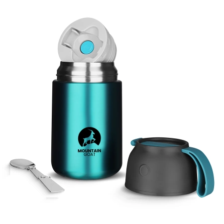 Termos pentru prânz din oțel inoxidabil 720 ml acvamarin