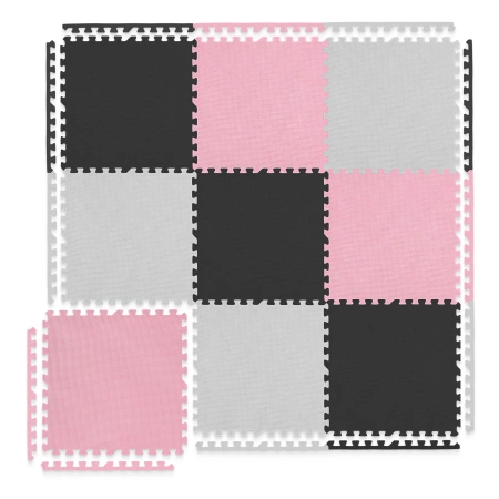 Set de 9 covorașe puzzle - „Pastel roz”