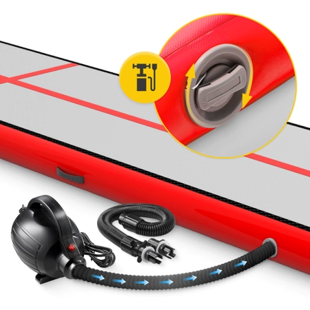Pistă acrobatică AIR MAT 6 x 1 x 0,15 m cu pompă