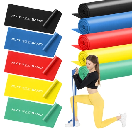Set de 5 benzi de reabilitare FLAT BAND 2M