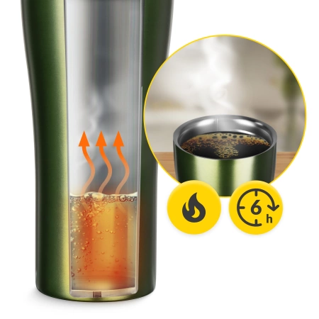 Cana termică Mountain Goat TRAVEL 380 ml verde