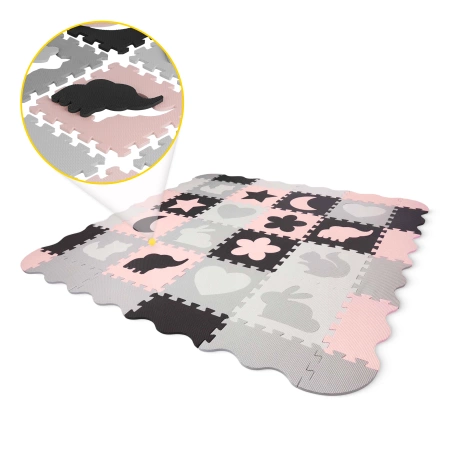 Set de puzzle din spumă 150x150 - „Animale”