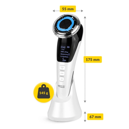 Aparat de masaj facial 5 în 1 cu mezoterapie fără ace și lifting EMS