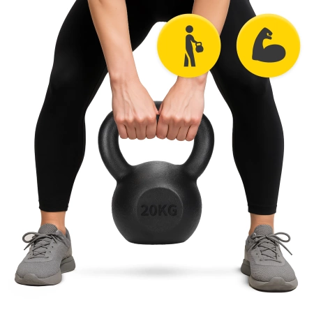 Kettlebell greutate din fontă 20 kg