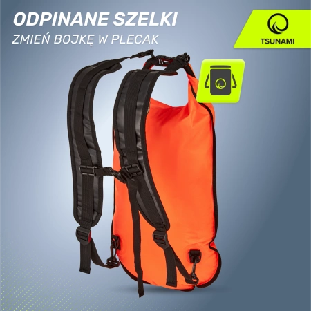 Geamandură de înot, gonflabilă + Rucsac + Buzunar uscat 3 în 1 TSUNAMI