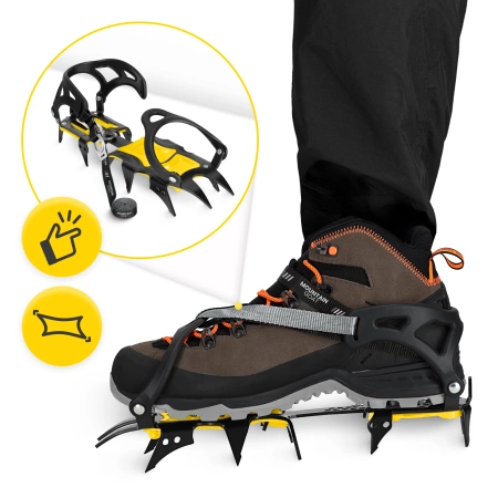 Crampoane Mountain Goat STANDARD, mărimi 36–46 + husă