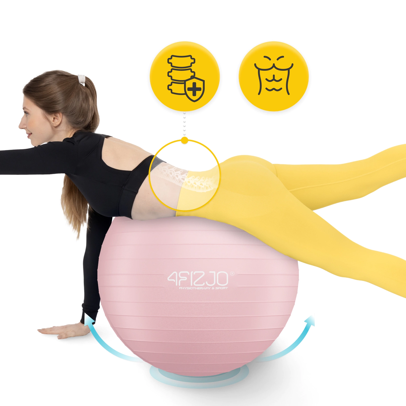 Minge de gimnastică gonflabilă 75 cm