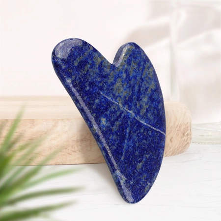 Piatra clasică Gua Sha din lazurit natural