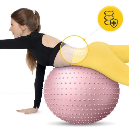 Minge de reabilitare cu vârfuri 65 cm