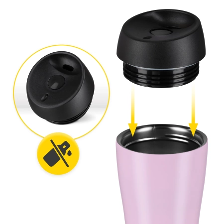 Cana termică Mountain Goat TRAVEL 380 ml roz