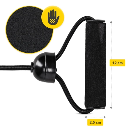 Disc rotativ cu benzi elastice pentru exercitii fizice