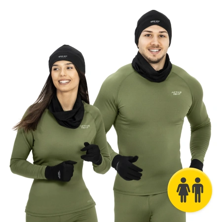 Set termic unisex 3 în 1 – căciulă + fular + mănuși L/XL