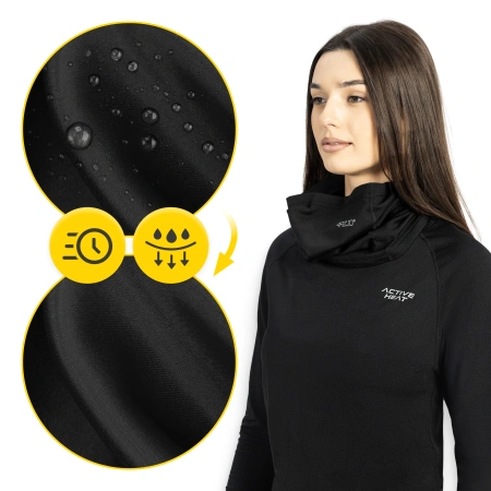 Fular termic unisex - negru