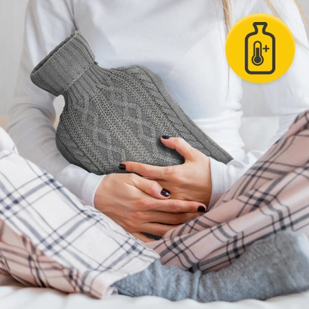 Pernă cu apă caldă cu husă, 2 L