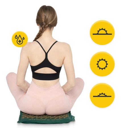 Saltea de acupresură ECO cu pernă și centură XL