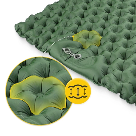 Saltea gonflabilă pentru două persoane, auto-umflabilă, pentru drumeții MOUNTAIN GOAT