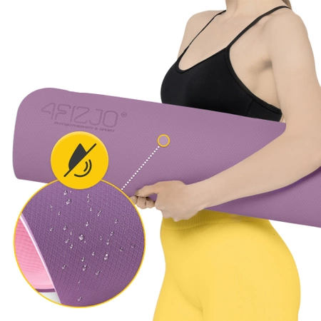 Saltea de exerciții TPE anti-alunecare 1 cm