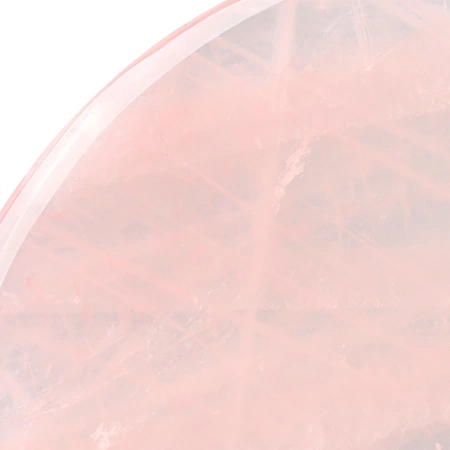 Piatra Gua Sha canelată din cuarț roz natural