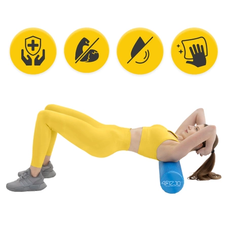 Roller de masaj cu proeminențe CARE+ 90 cm Albastru