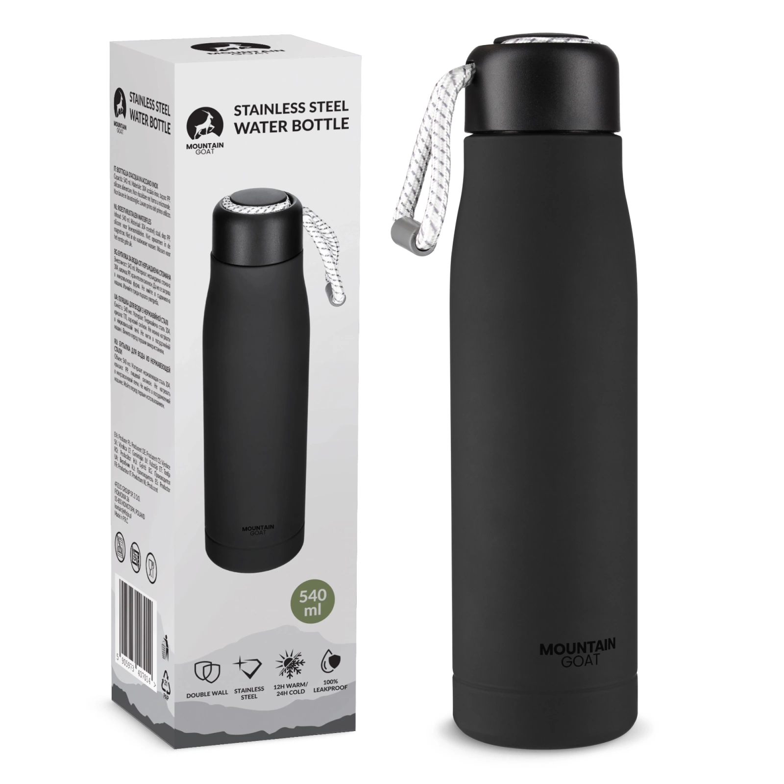 Butelka próżniowa 540 ml z paskiem